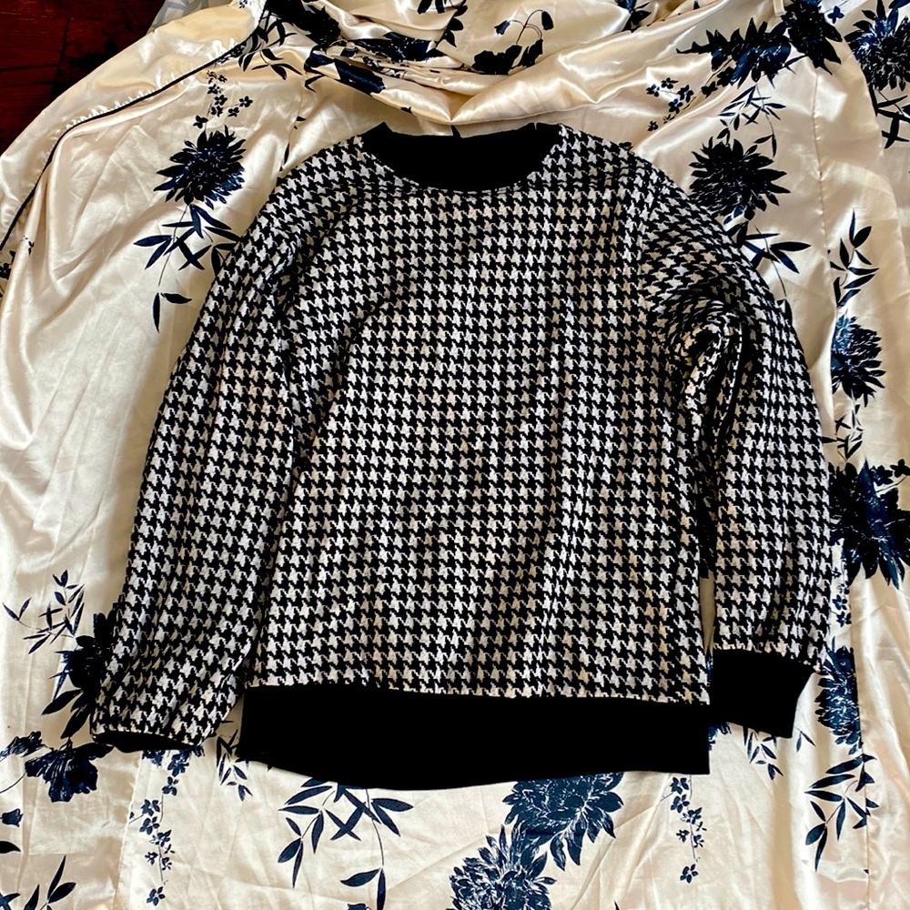 Black and white sweater
